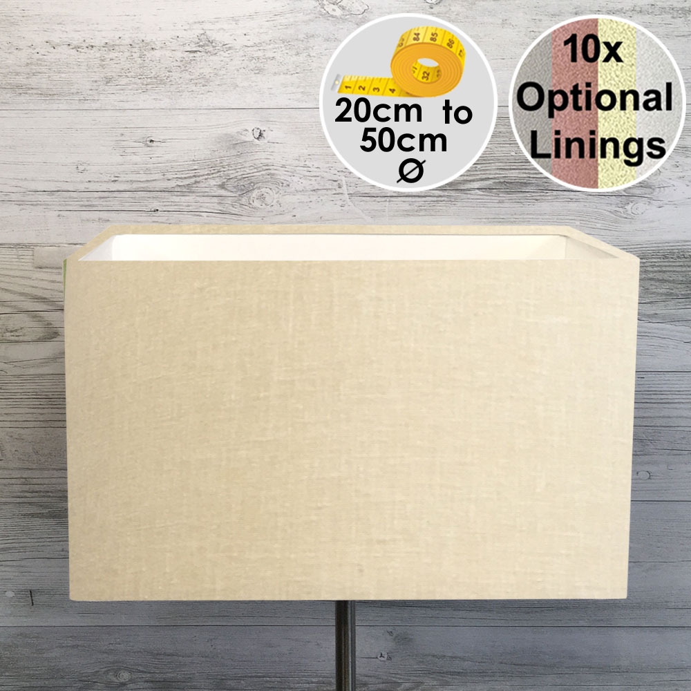 Beige Rectangle Lampshade